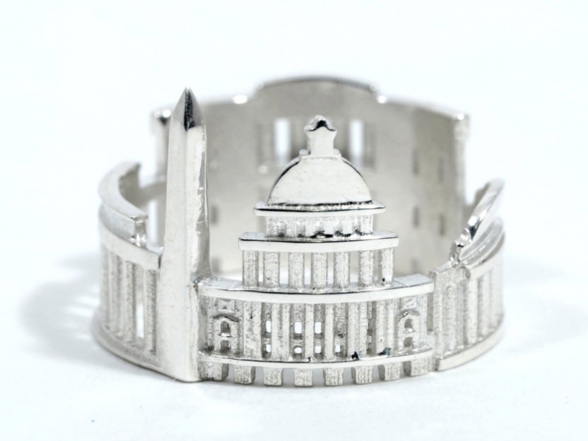 Born in the Siberian snows jeweler creates urban landscapes on the rings