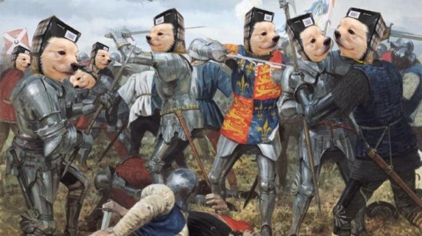 Cachorro tiene el hocico en el cuadro y de inmediato se convirtió en el héroe de photojob