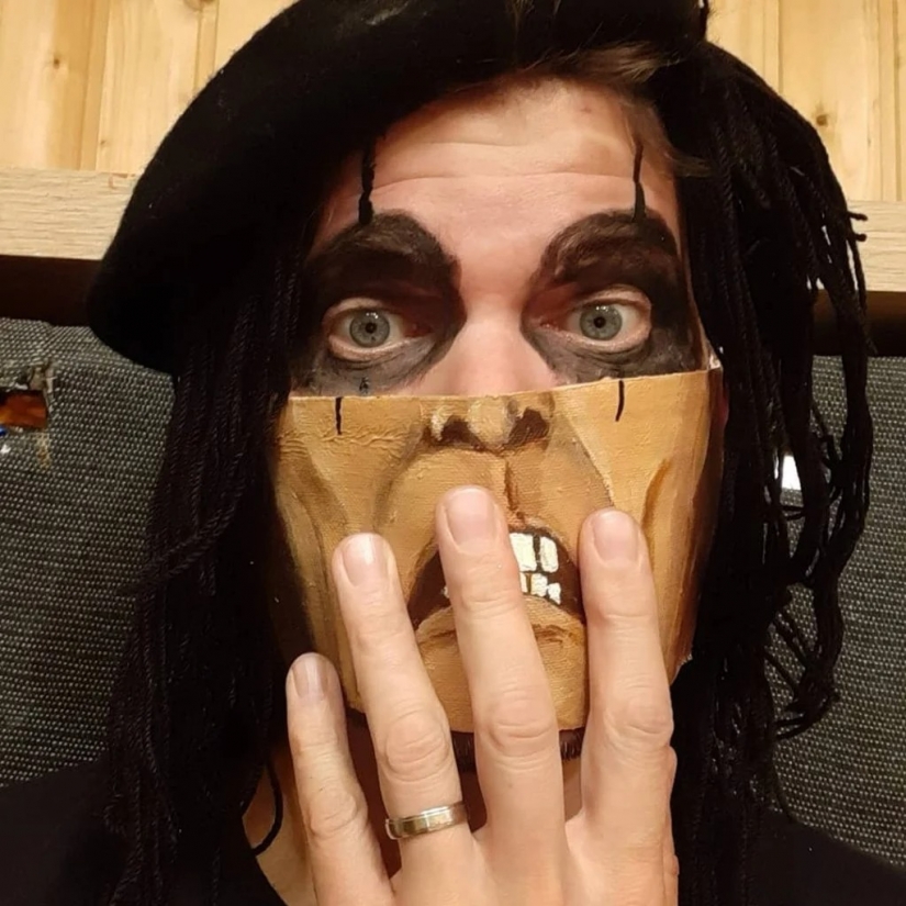 Cada día nueva máscara: desafío artista Austriaco sigue! Cada día nueva máscara: desafío artista Austriaco sigue!