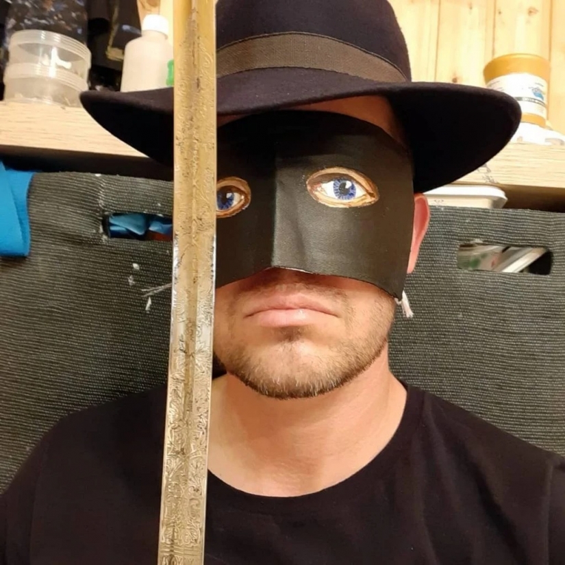 Cada día nueva máscara: desafío artista Austriaco sigue! Cada día nueva máscara: desafío artista Austriaco sigue!