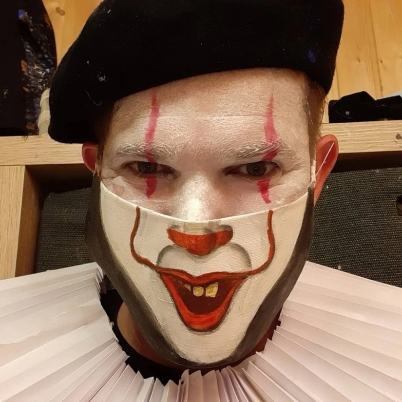 Cada día nueva máscara: desafío artista Austriaco sigue! Cada día nueva máscara: desafío artista Austriaco sigue!