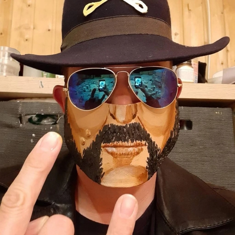 Cada día nueva máscara: desafío artista Austriaco sigue! Cada día nueva máscara: desafío artista Austriaco sigue!