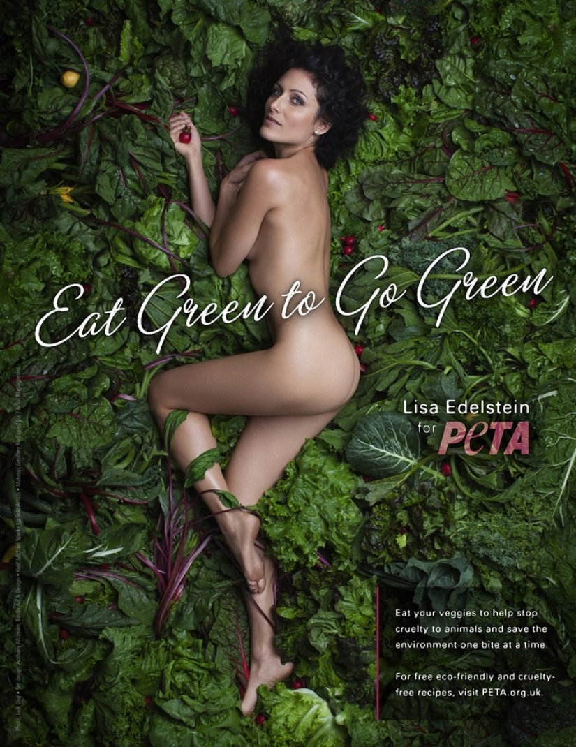 Celebrities who undressed for participation in antimirova campaign PETA Celebrities who undressed for participation in antimirova campaign PETA