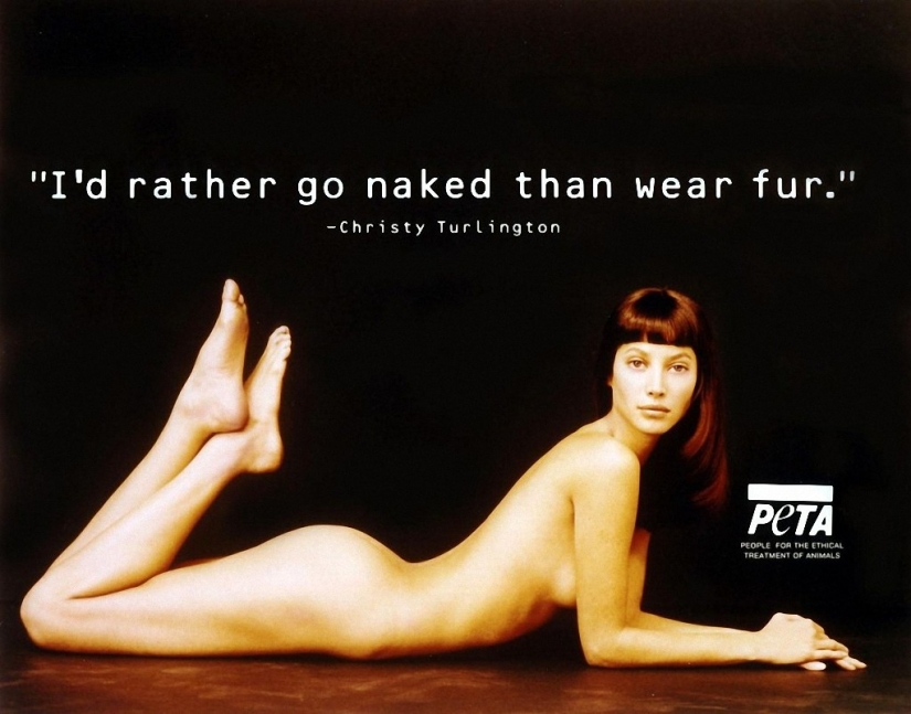 Celebrities who undressed for participation in antimirova campaign PETA Celebrities who undressed for participation in antimirova campaign PETA