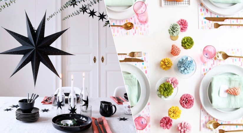 Cómo decorar la mesa para el Nuevo año: 20 ideas fáciles