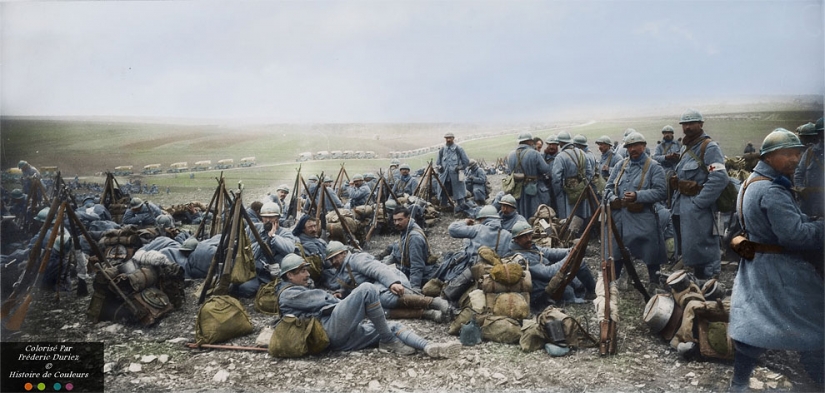Color images of the First world war, which made like yesterday