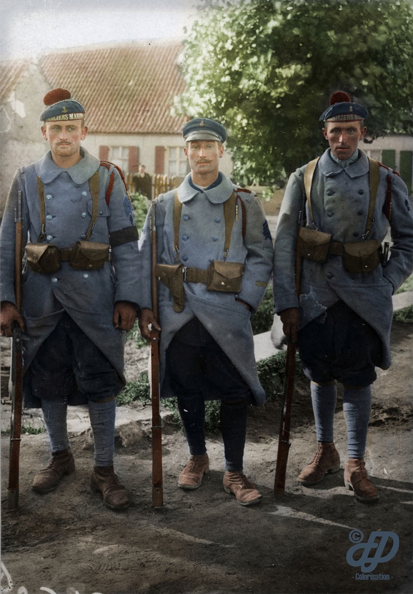 Color images of the First world war, which made like yesterday