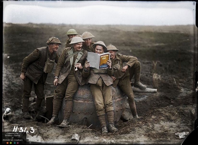 Color images of the First world war, which made like yesterday