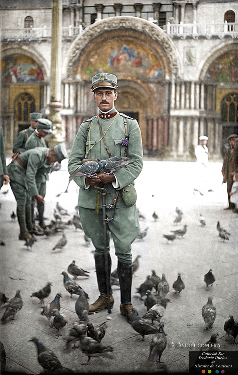 Color images of the First world war, which made like yesterday