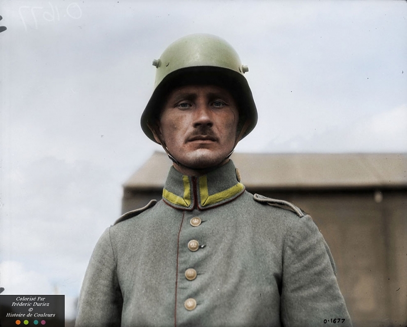 Color images of the First world war, which made like yesterday