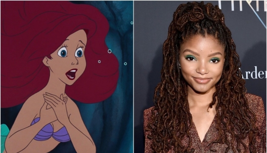 Colored Mermaid, the sister of "Snow white" and other remakes of classic cartoons from Disney