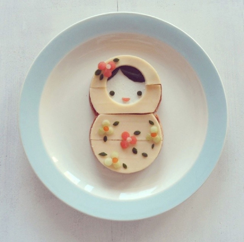 Comestible de dibujos animados del artista holandés Comestible de dibujos animados del artista holandés