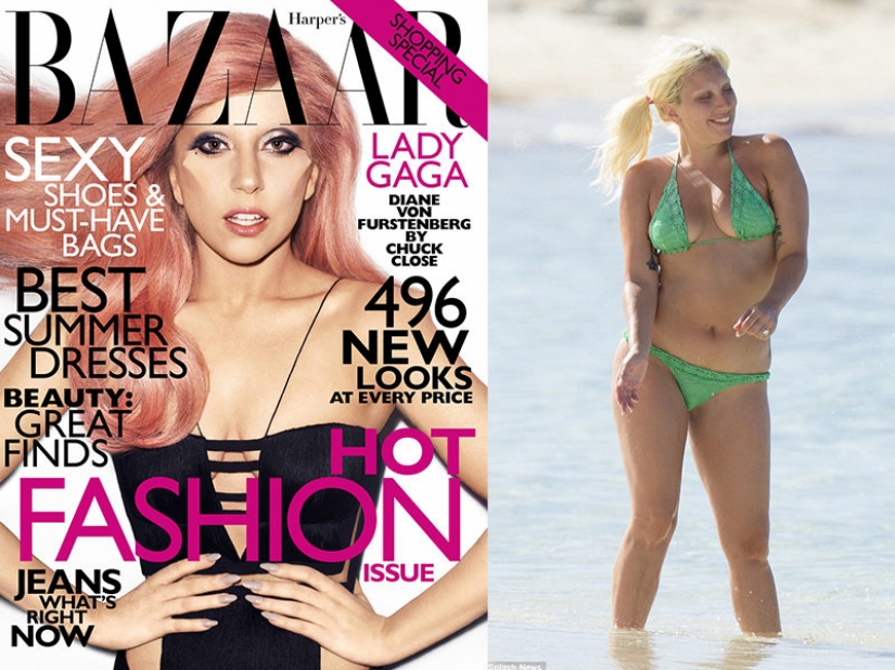 Como las estrellas que aparecen en las portadas de las revistas y en la vida real: desde Britney Spears a Vanessa Paradis