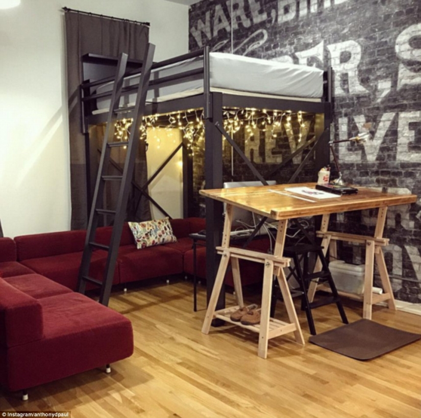 Como montar una cocina, el dormitorio y la sala de trabajo de 14 metros cuadrados Como montar una cocina, el dormitorio y la sala de trabajo de 14 metros cuadrados