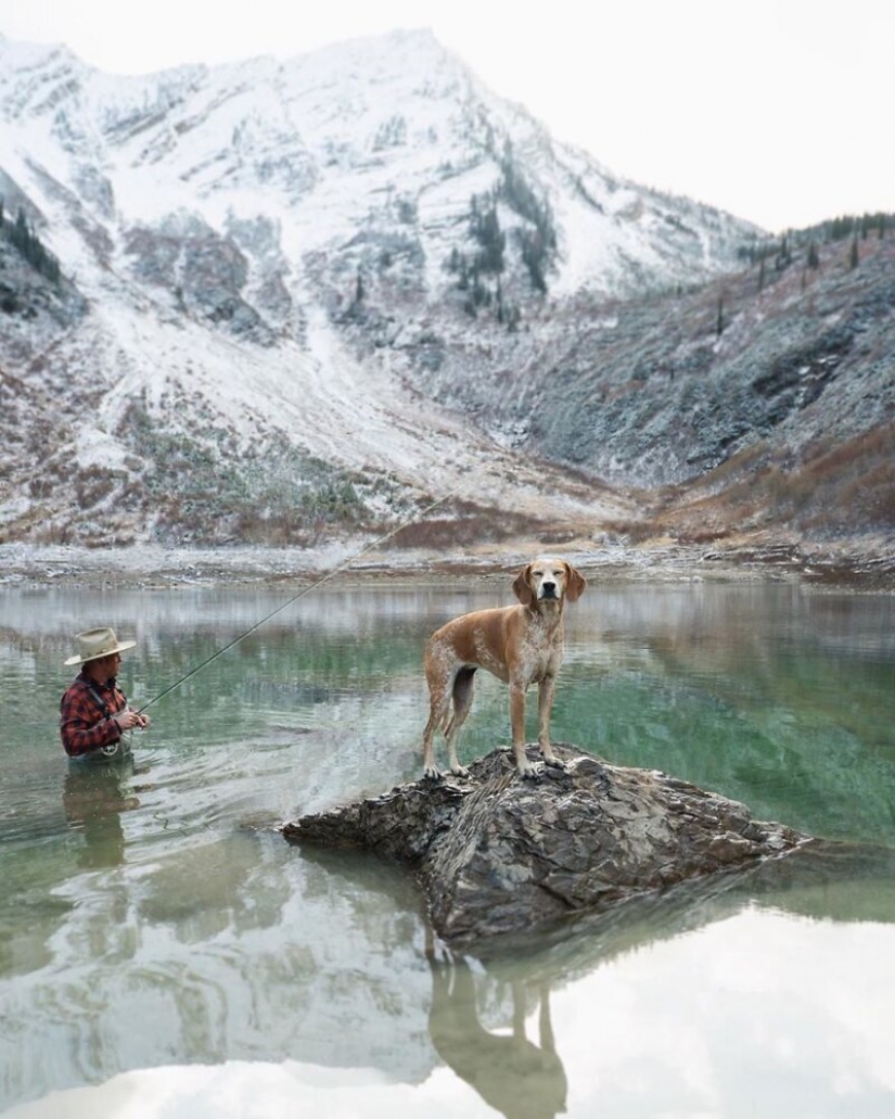 Como un viaje fotógrafo Theron Humphrey y su perro Maddie