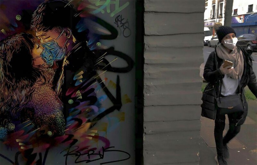Coronavirus en las calles de el mundo: 17 obras de arte de la calle sobre el tema CoVid-19