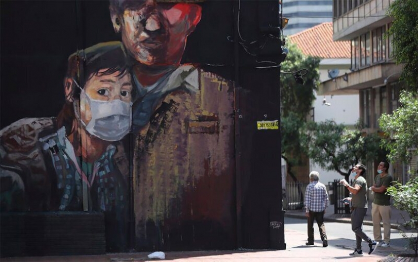 Coronavirus en las calles de el mundo: 17 obras de arte de la calle sobre el tema CoVid-19