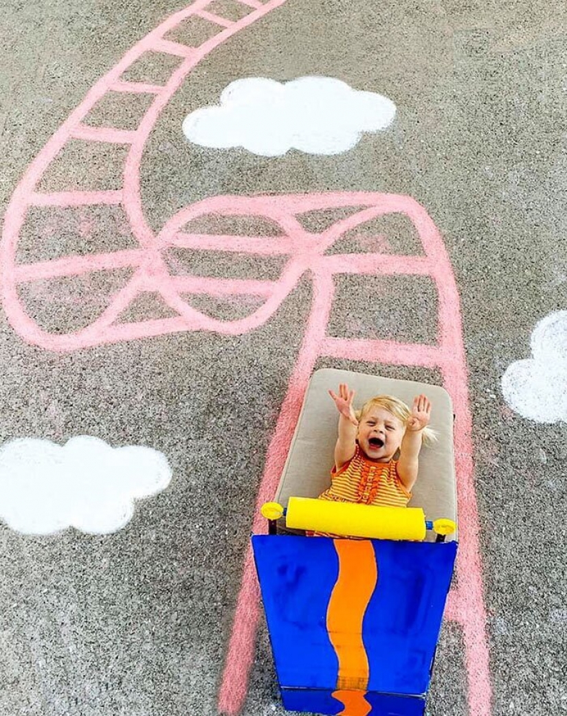 Crayons and imagination: cute pictures of magical worlds that my mom created for daughters in quarantine