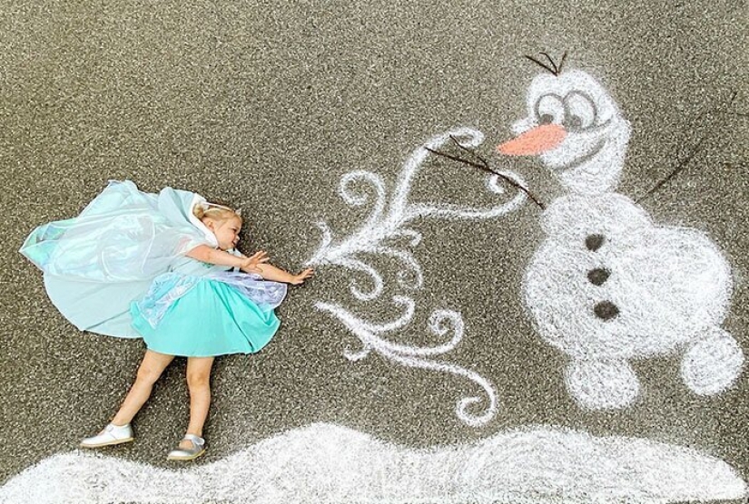 Crayons and imagination: cute pictures of magical worlds that my mom created for daughters in quarantine