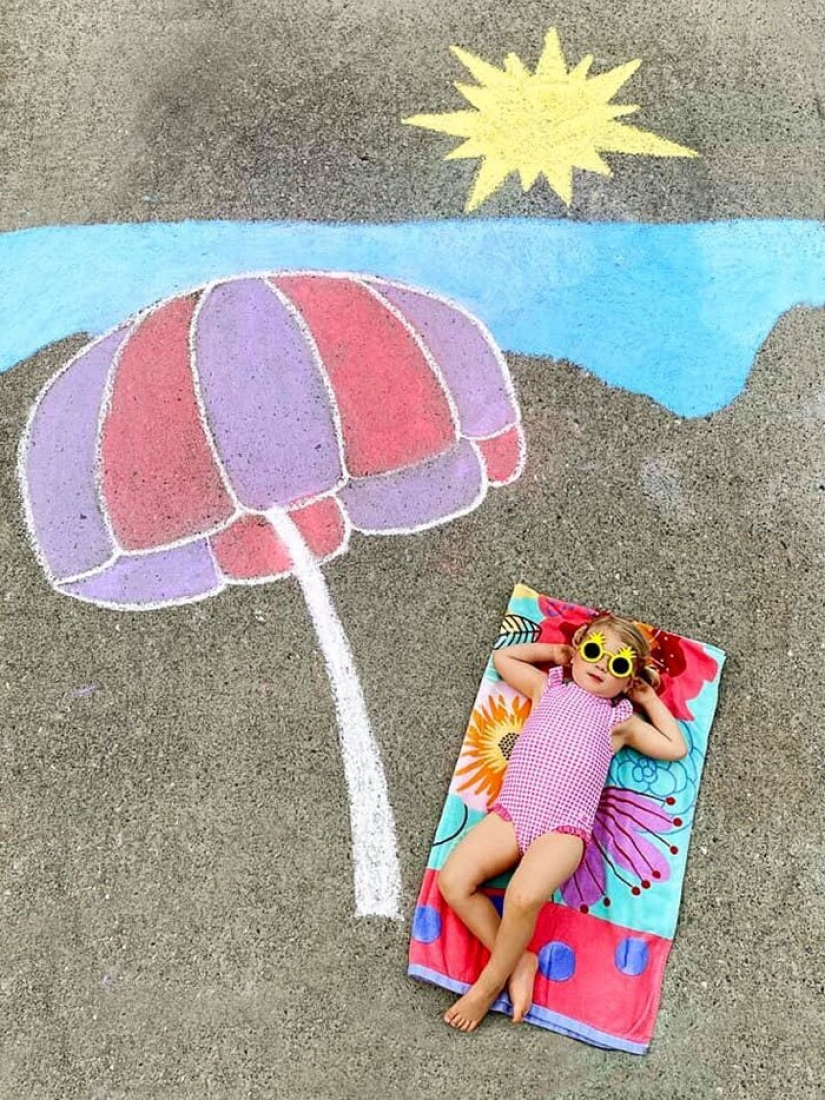 Crayons and imagination: cute pictures of magical worlds that my mom created for daughters in quarantine