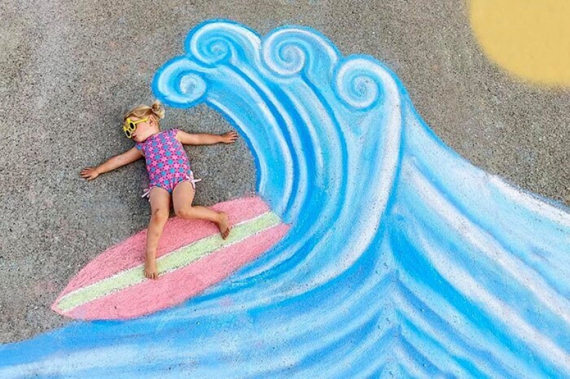 Crayons and imagination: cute pictures of magical worlds that my mom created for daughters in quarantine