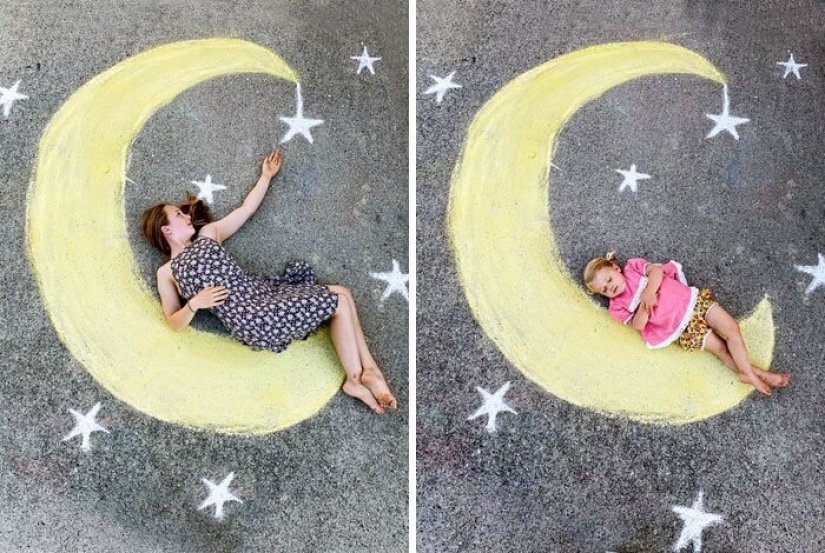 Crayons and imagination: cute pictures of magical worlds that my mom created for daughters in quarantine