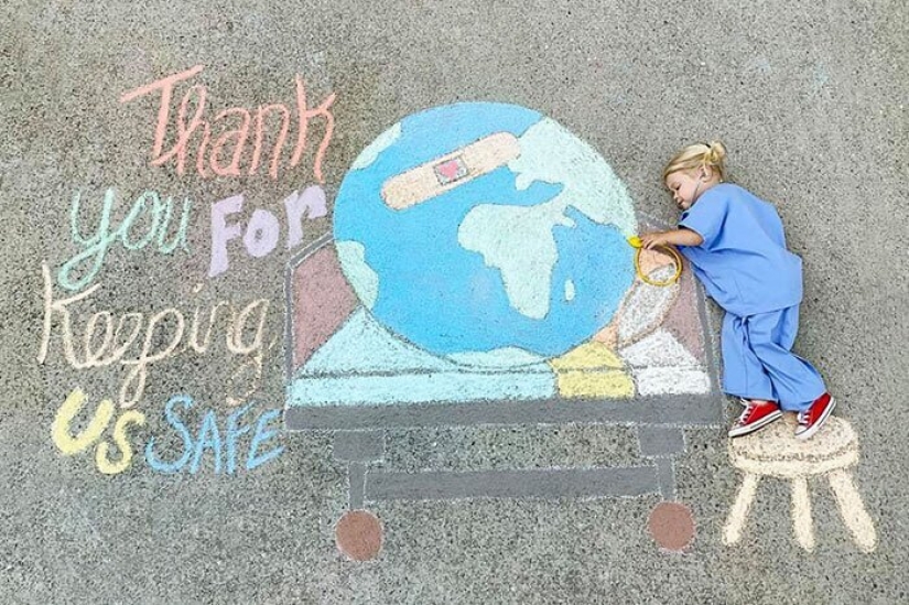 Crayons and imagination: cute pictures of magical worlds that my mom created for daughters in quarantine