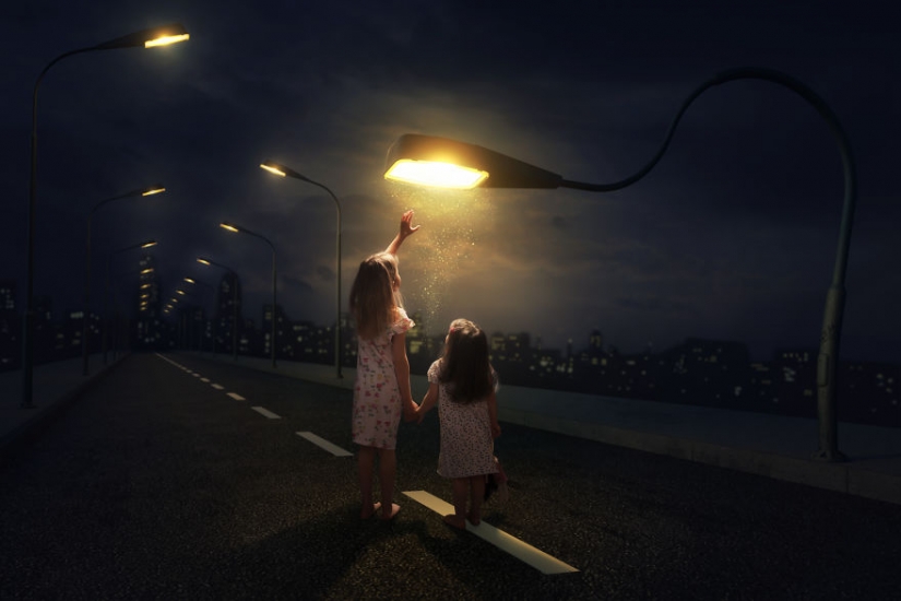 Creative dad creates fantastic photo manipulations with his children Creative dad creates fantastic photo manipulations with his children