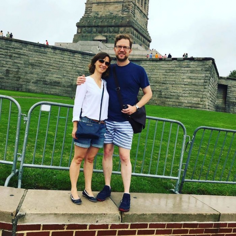 Cuando se le preguntó a un extraño que te tome la foto y muy arrepentido