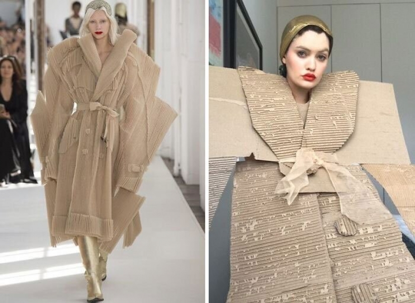 Cura para el aburrimiento: "alta moda" improvisado