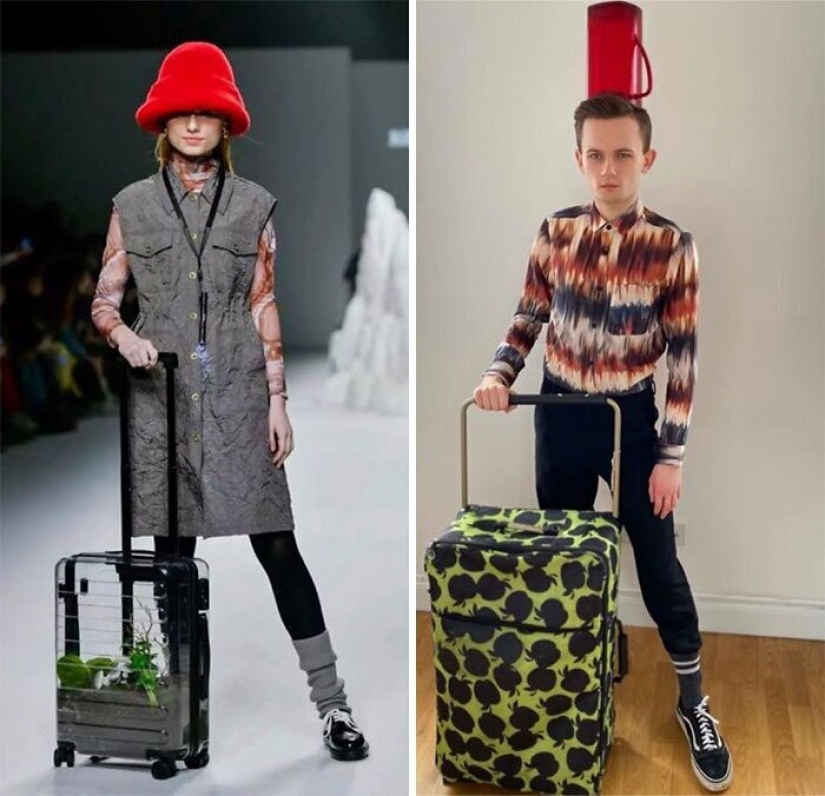 Cure for boredom: "high fashion" improvised