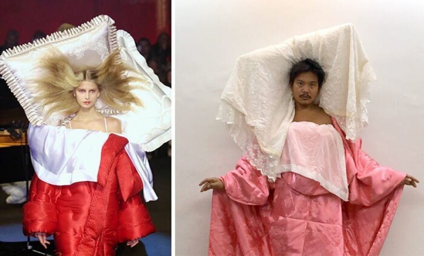 Cure for boredom: "high fashion" improvised