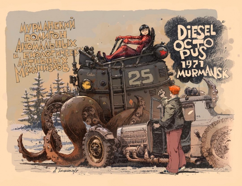 Custom Trucks, robots, and the Baba Yaga: how does the Soviet dieselpunk