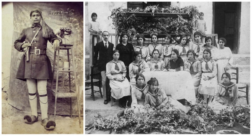 Dar a la gente joven se parecía a los adolescentes de diferentes países hace 100 años