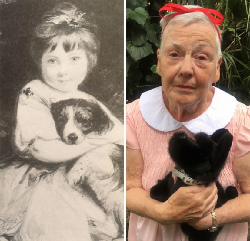 Daughter and her 83-year-old mother recreate works of art on quarantine