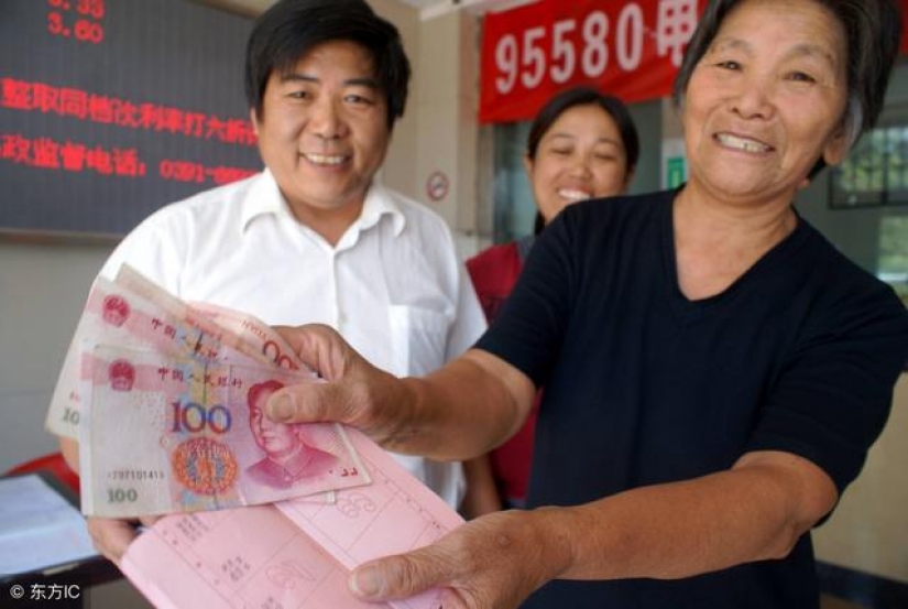 De impuestos y pensiones en China