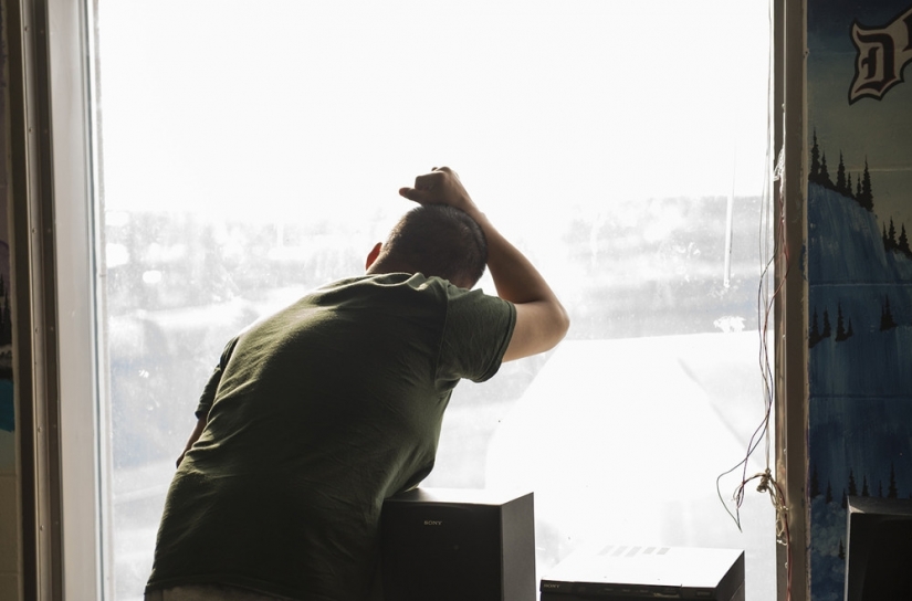 Dentro del Ártico canadiense de la prisión, que tiene una sala de vapor y un lugar especial para la fumigación de humo Dentro del Ártico canadiense de la prisión, que tiene una sala de vapor y un lugar especial para la fumigación de humo