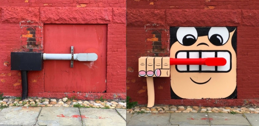 El artista de nueva York sabe tocar un Nocturno en una tubería de desagüe de la flauta