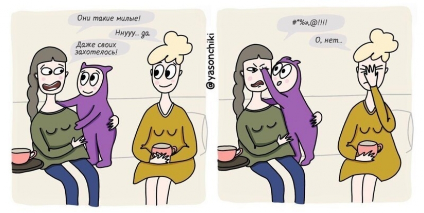 El artista de San Petersburgo, publica un cómic sobre la vida y la crianza de los hijos