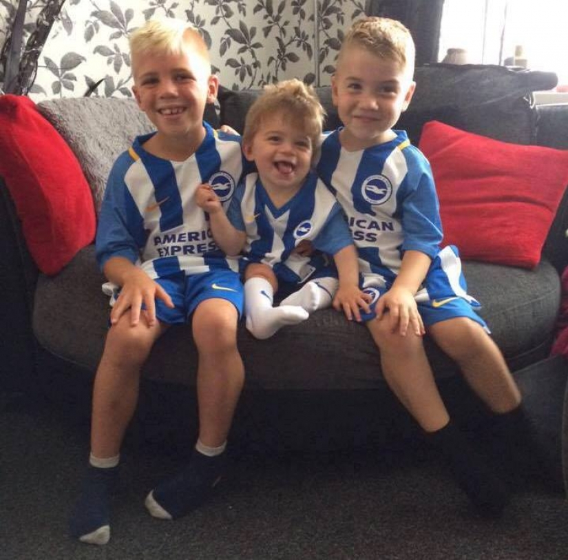 El bebé nació con el cabello grueso. Cómo se ve después de 4 años?