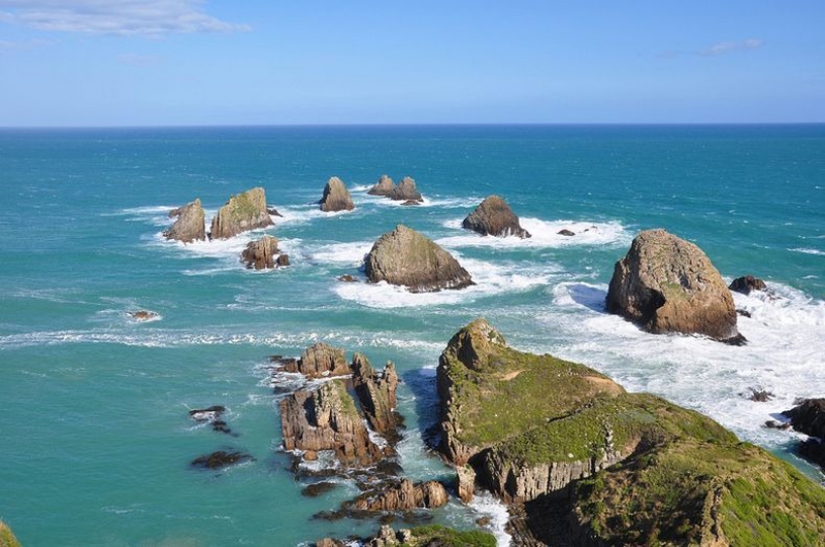 El faro de Nugget point en Nueva Zelanda