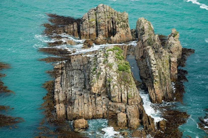 El faro de Nugget point en Nueva Zelanda