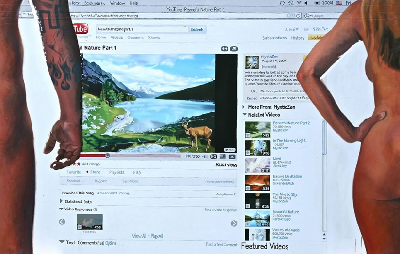 El mal caricatura de la gente a la que todo el mundo había reemplazado a la pantalla del smartphone El mal caricatura de la gente a la que todo el mundo había reemplazado a la pantalla del smartphone