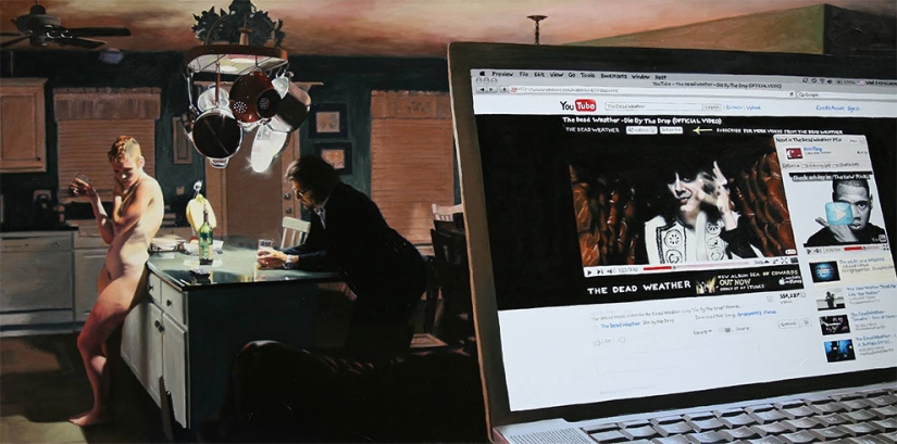 El mal caricatura de la gente a la que todo el mundo había reemplazado a la pantalla del smartphone El mal caricatura de la gente a la que todo el mundo había reemplazado a la pantalla del smartphone