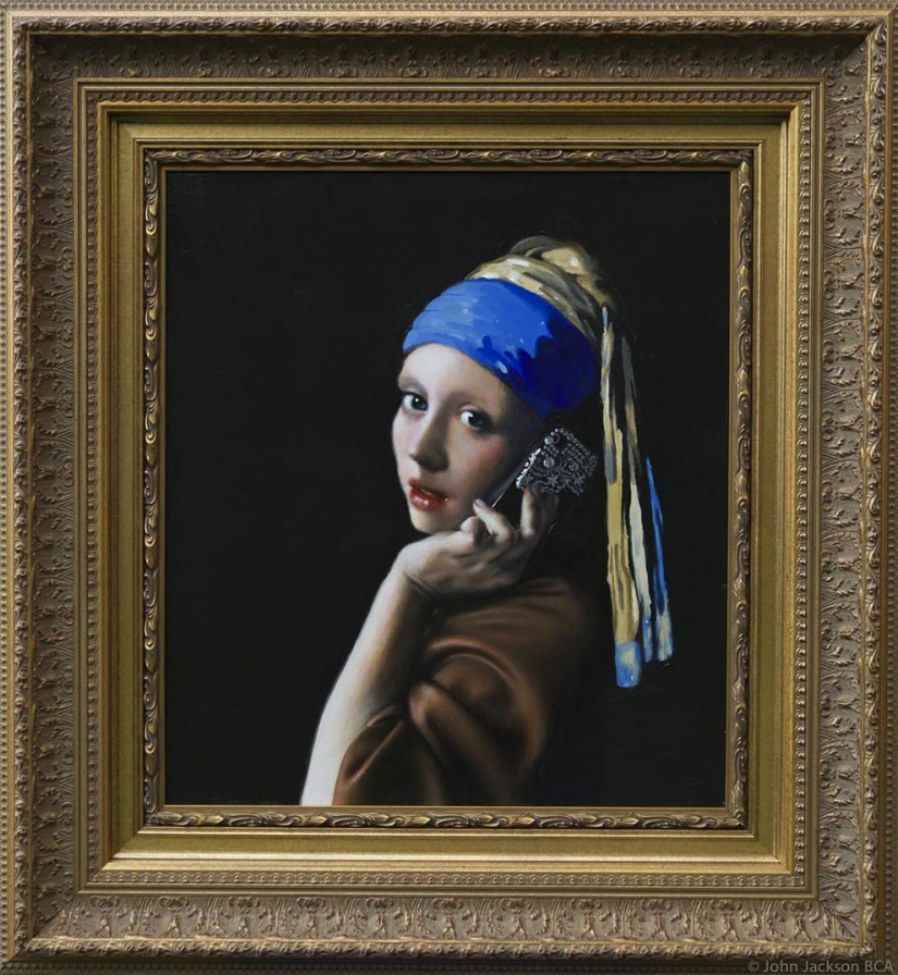 El mal caricatura de la gente a la que todo el mundo había reemplazado a la pantalla del smartphone El mal caricatura de la gente a la que todo el mundo había reemplazado a la pantalla del smartphone