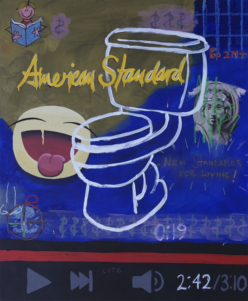 El mal caricatura de la gente a la que todo el mundo había reemplazado a la pantalla del smartphone El mal caricatura de la gente a la que todo el mundo había reemplazado a la pantalla del smartphone