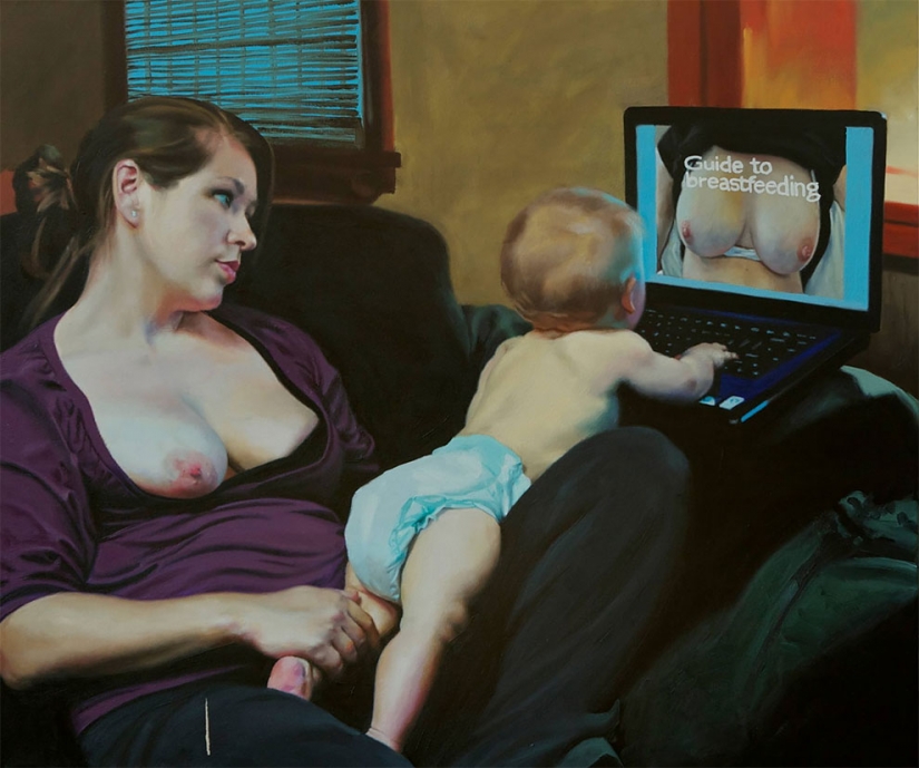 El mal caricatura de la gente a la que todo el mundo había reemplazado a la pantalla del smartphone El mal caricatura de la gente a la que todo el mundo había reemplazado a la pantalla del smartphone