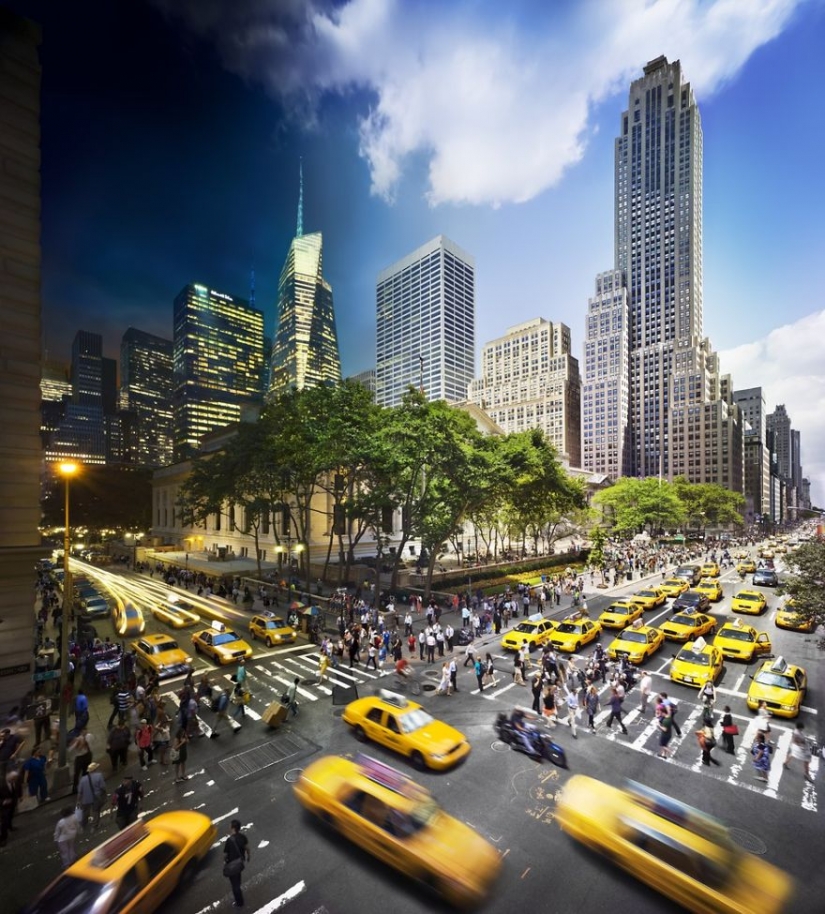 El mismo lugar, el día y la noche en una de las fotos El mismo lugar, el día y la noche en una de las fotos