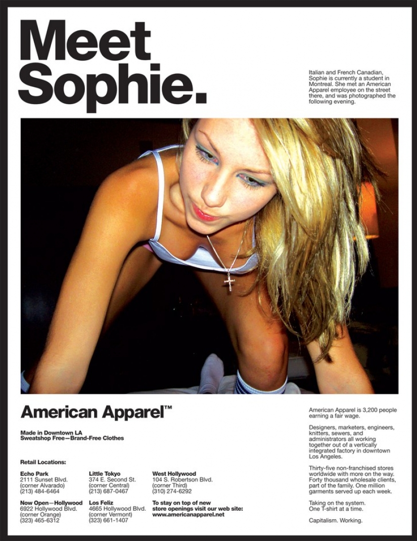 El más polémico de American Apparel ad