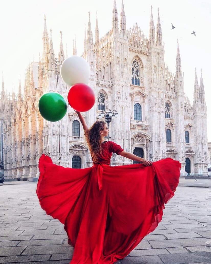 El mundo está bajo la falda: el viajero ruso ha conquistado a instagram fotos de vestidos de airy